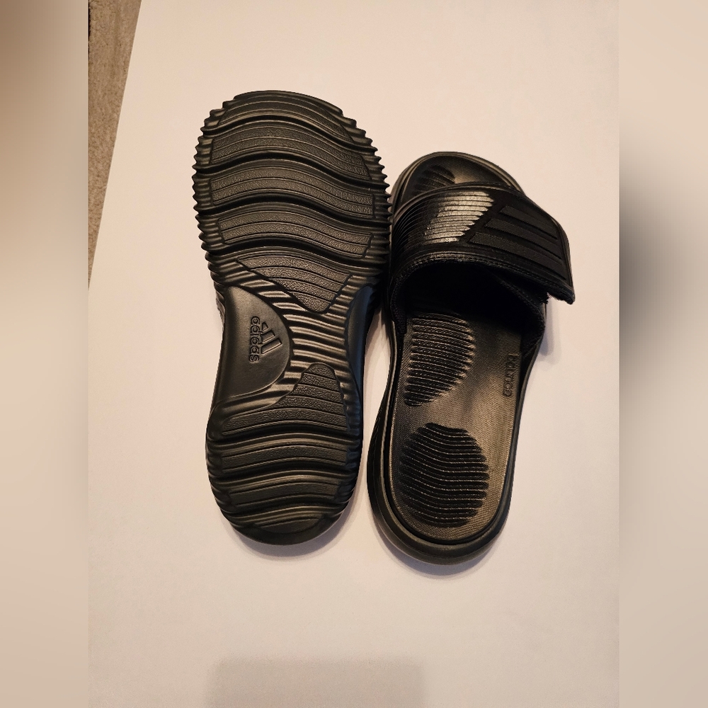 adidas Black Slide Sandals for Men - Picture 3 of 7